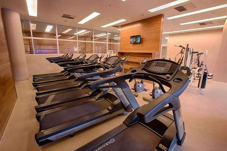 F218 CB Excelente Flat em Hotel Area Central