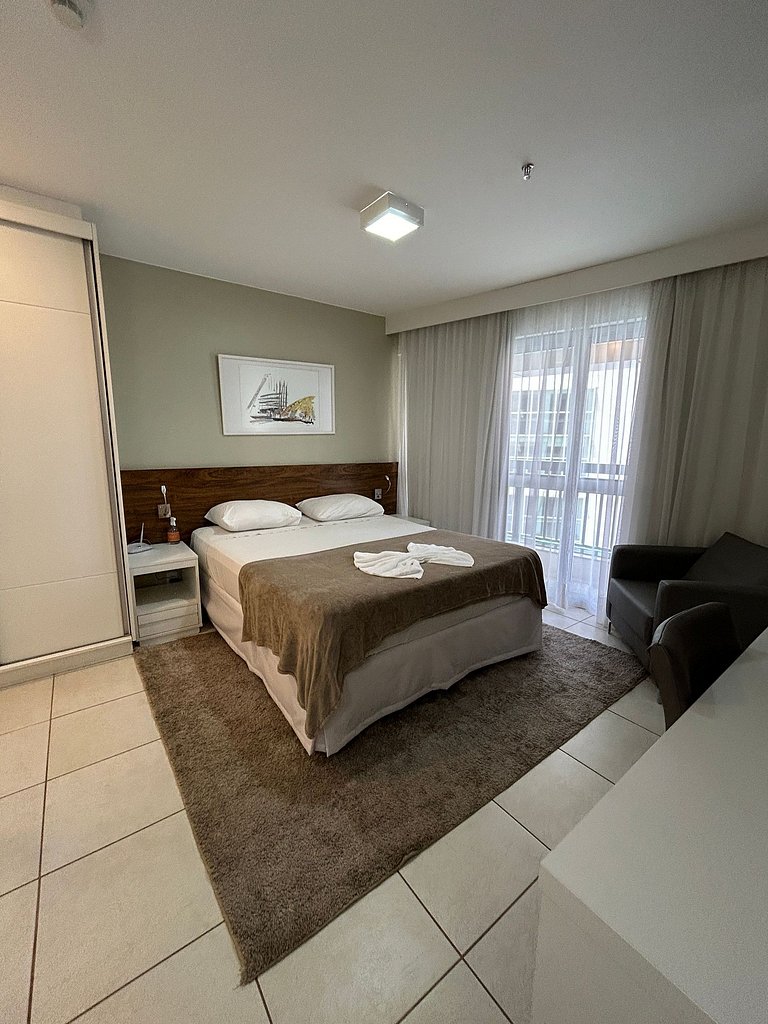 F614 Flat aconchegante com ótima localização