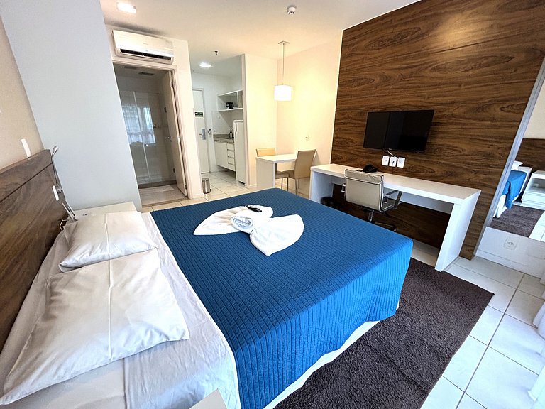 V820 Lindo flat em hotel BSB andar alto
