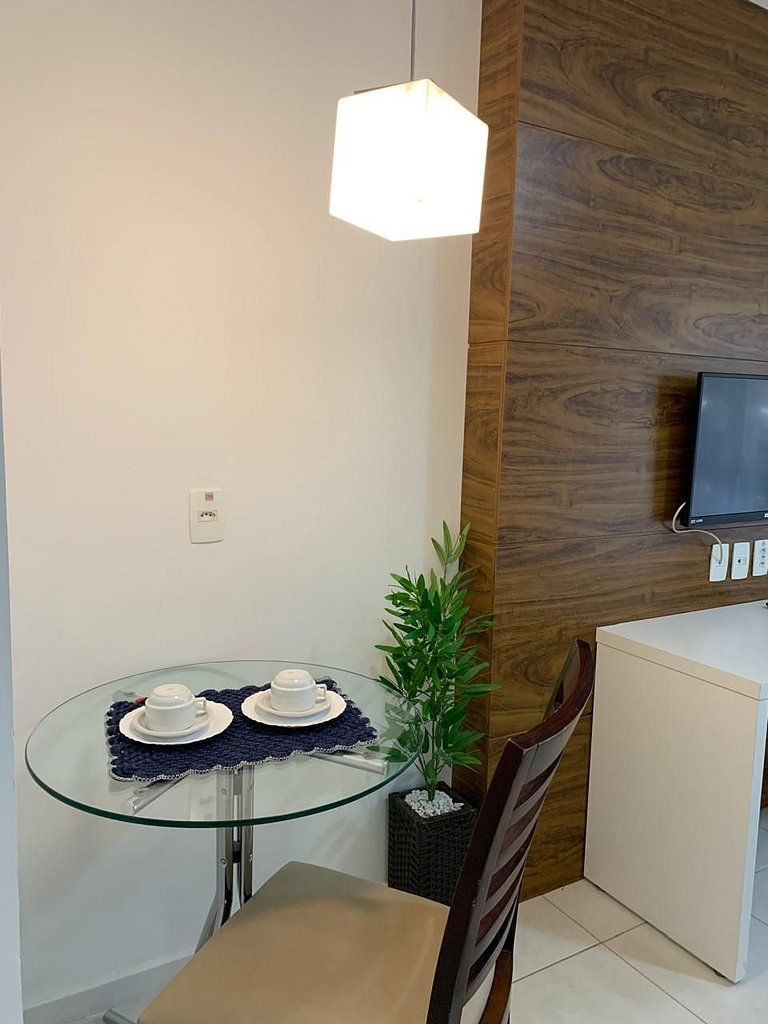 F209 Flat aconchegante com estacionamento incluso e wi fi