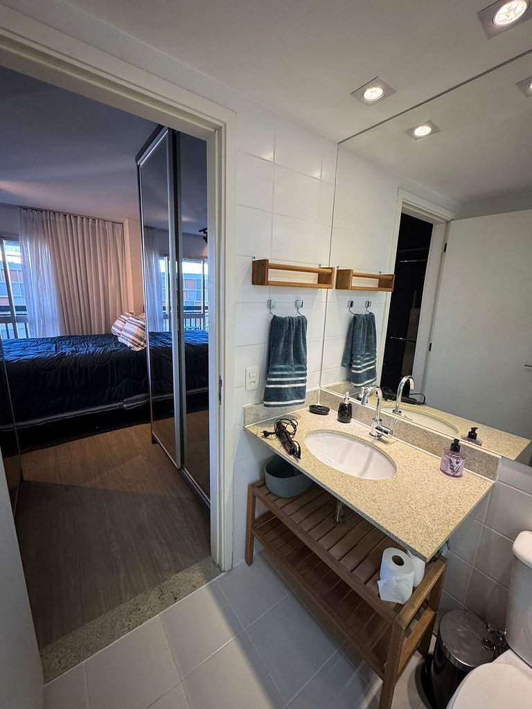 V503 Flat de alto padrão em frente ao shopping