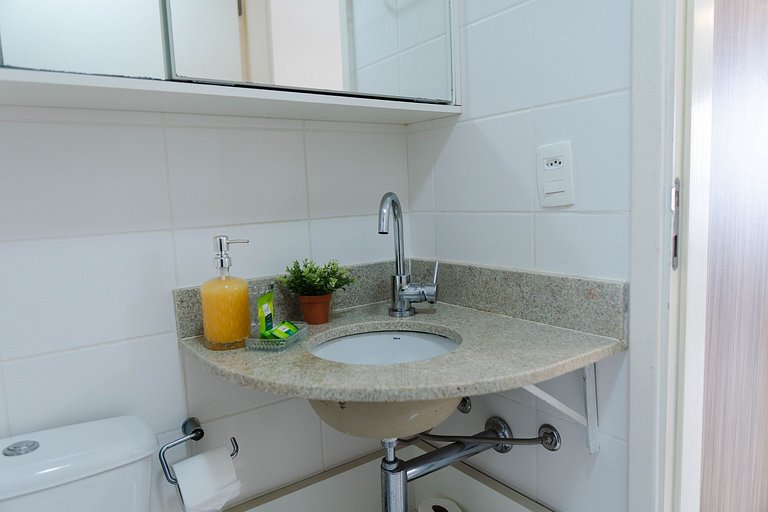 V1301 Flat aconchegante próx a Esplanada