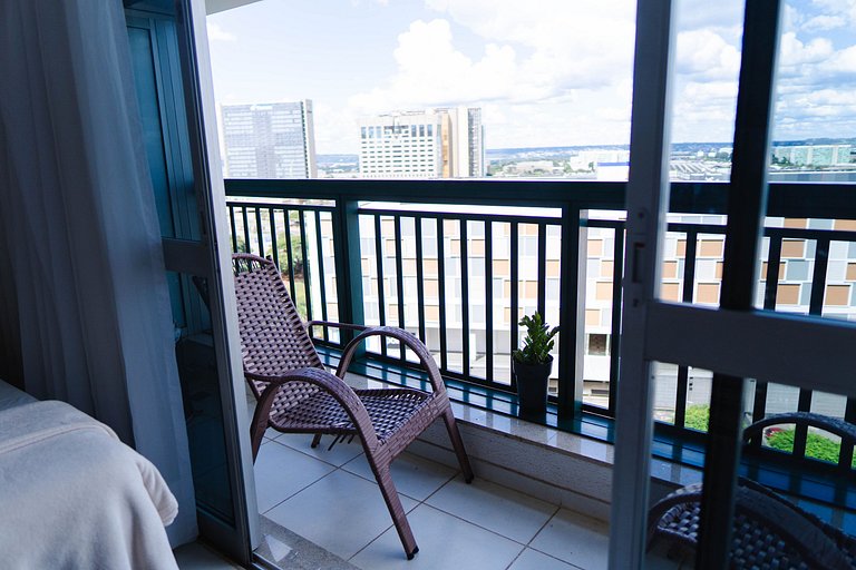 V908 Apart Hotel em Brasília Vista para esplanada
