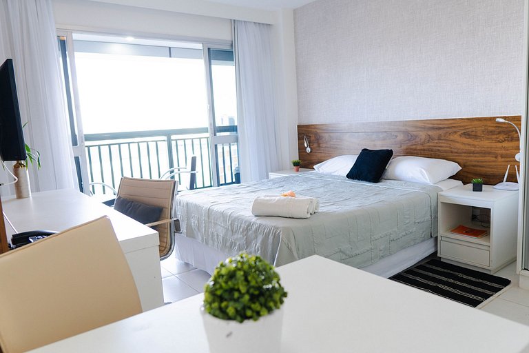 V907 Lindo flat em hotel BSB Vista maravilhosa