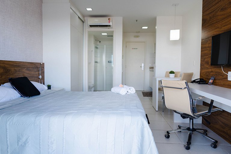 V907 Lindo flat em hotel BSB Vista maravilhosa