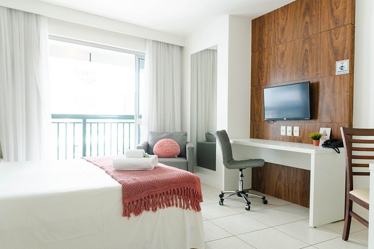 F614 Flat aconchegante com ótima localização