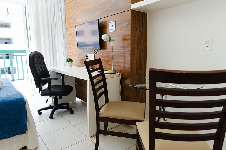 F1104 Flat de ótima localização e fácil acesso
