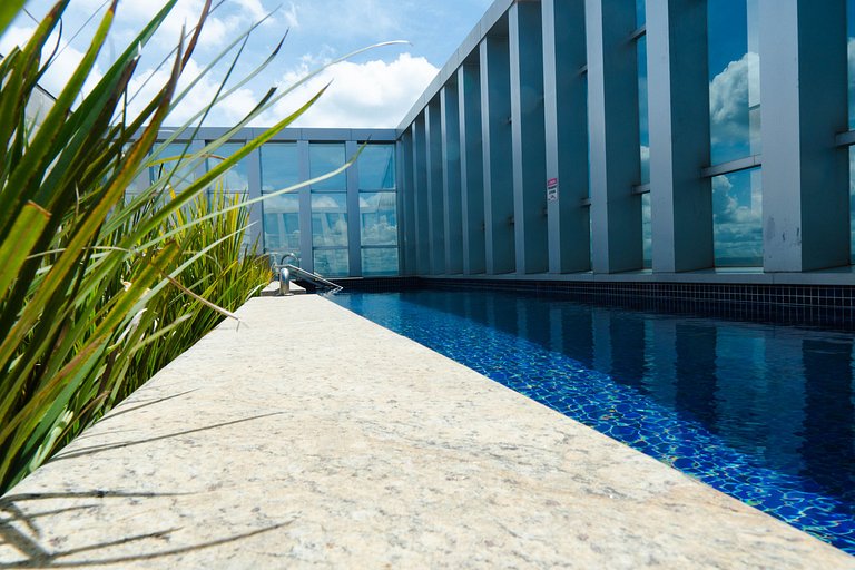 V1508 Apart aconchegante em frente ao Shopping