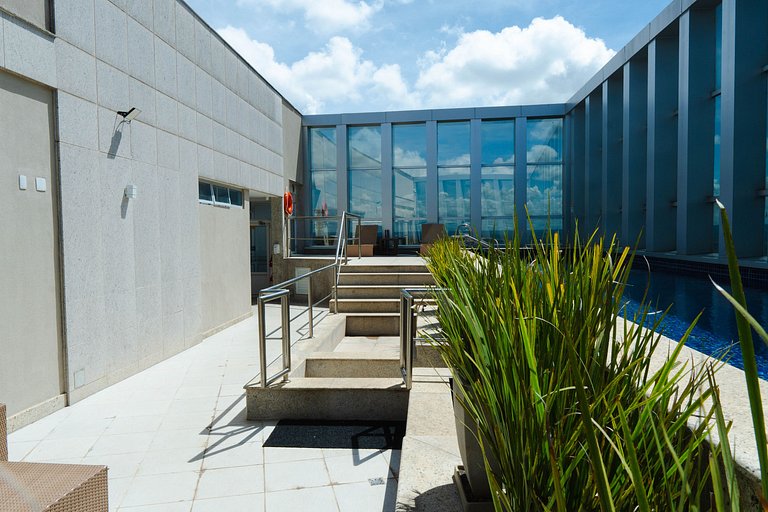 V1508 Apart aconchegante em frente ao Shopping