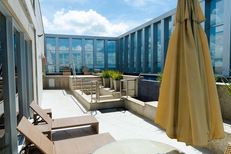 V1508 Apart aconchegante em frente ao Shopping